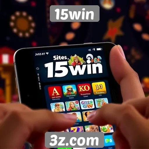 Desempenho do site de jogos 15win em dispositivos móveis